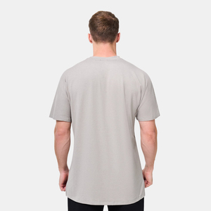 เสื้อยืดคอกลมทรงหลวมสำหรับผู้ชาย ผ้าฝ้าย 100% สกรีนลายได้ตามต้องการ ทรงบ็อกซี่ ยาวพิเศษ คุณภาพสูง ไซส์ใหญ่ เป็นมิตรต่อสิ่งแวดล้อม - Product Image 2