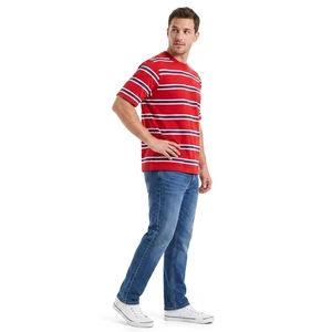Striped Crew Neck Short Sleeve T-<b>Shirt</b> Casual Everyday Comfortable Regular Fit Unisex Summer Streetwear Breathable Lightweight - Product Image 4