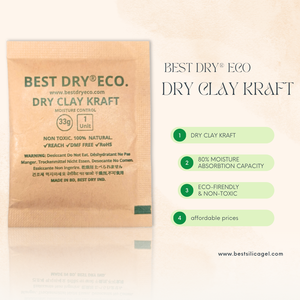 Meilleur déshydratant écologique en argile bentonite naturelle 66g PAC 100% pureté, absorbeur d'humidité, anti-moisissure, produits chimiques en papier - Product Image 3