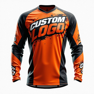 เสื้อเจอร์ซีย์มอเตอร์ครอสแขนยาว ดีไซน์สวย วัสดุโพลีเอสเตอร์คุณภาพสูง 100% โพลีเอสเตอร์ รับสั่งทำเสื้อเจอร์ซีย์มอเตอร์ครอส - Product Image 4
