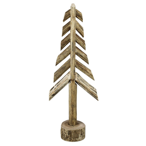 Ornement de Noël en bois massif naturel pour arbre de Noël, pour la décoration de fêtes de Noël, de la maison et du bureau, sublimation vierge - Product Image 3