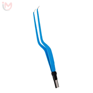 Pince bipolaire à baïonnette antiadhésive, pince chirurgicale incurvée en acier de 20,0 cm pour instrument chirurgical - Product Image 2