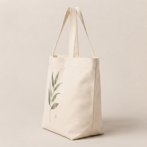 Sac fourre-tout en toile de coton naturel uni, écologique, grande capacité, sac à bandoulière vierge, réutilisable, personnalisable pour mariage et courses - Product Image 3
