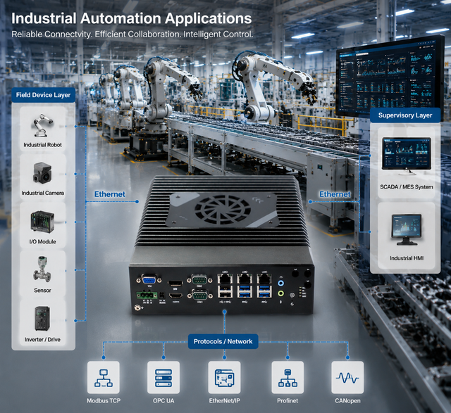 Embedded Computer Industrial PC Mini PC Windows I5-11400 with 4G 5G WiFi Expansion Industrial Computer Accessory for Automation