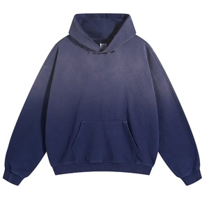 2025 Vintage Stone Acid Wash <b>Hoodie</b> for Men High Quality Cotton Embroidered Logo <b>Thermal</b> Hoodies Men - Product Image 1