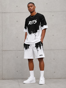 Camiseta RITS para Hombre, Estilo Urbano, Cuello Redondo, Verano, Informal, Transpirable, 100% Algodón, Impresión Digital - Product Image 1