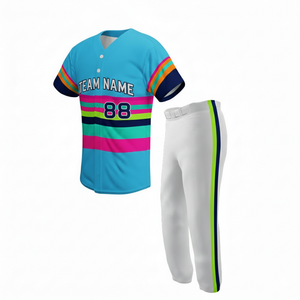 Ensemble uniforme de baseball personnalisé OEM 2026, respirant, 100 % polyester, séchage rapide, tenue d'équipe unisexe, maillot et short, vente en gros - Product Image 5