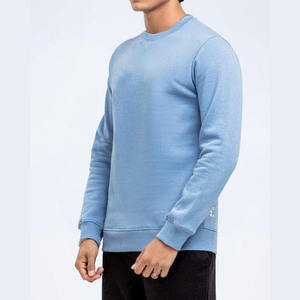 Wholesale High-Quality 380G Heavyweight Cotton Round Neck Bottom Sweatshirt Men Loose Basic Top Long Sleeve <b>Polyester</b> Hoodies - Product Image 3