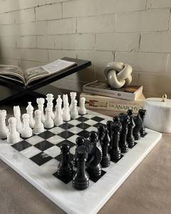 Marble <b>chess</b> <b>set</b> luxury <b>chess</b> <b>board</b> black white <b>chess</b> <b>set</b> stone <b>chess</b> <b>board</b> premium <b>chess</b> <b>set</b> decorative <b>chess</b> <b>board</b> - Product Image 1