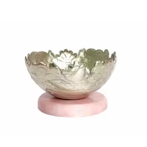 Chocolate Bowl Gold Cutout Filigree Pattern Metal Candy Stand Arabic <b>Sweet</b> Truffle Dessert Display BPA Free Heat Resistant <b>Party</b> - Product Image 2