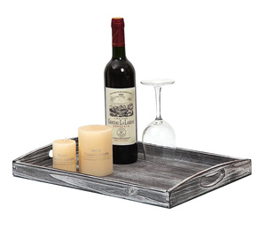 Plateau de service en bois avec poignées Vente chaude Premium Bar Restaurants Plateaux de fête Cuisine Dîner Table Plateaux Stockage de fruits Utilisation - Product Image 5