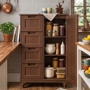 Armoire de rangement de cuisine en bois - Product Image 3