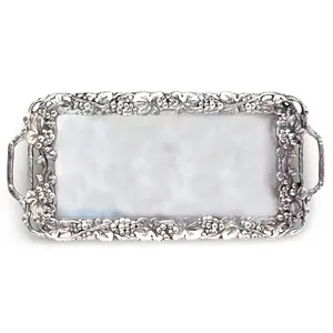 Plateau en métal design haut de gamme pour tables basses, plateau décoratif moderne en métal pour usage intérieur, sûr, Zaid Export - Product Image 5