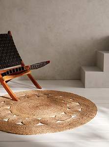 Tapis rond tissé à la main en jacinthe d'eau à poils ras, style moderne, pour salon, maison, voiture, haute qualité, vente en gros - Product Image 6