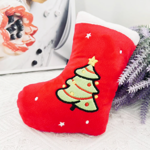 ของเล่นเคี้ยวรูปทรงรองเท้าบูทสำหรับสัตว์เลี้ยงในช่วงคริสต์มาส ของเล่นแบบมีการเคลื่อนไหว ตุ๊กตาเอลค์ กวางเรนเดียร์ ฮัสกี้ สำหรับสุนัข - Product Image 5