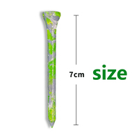 Accessoires de golf personnalisés, tee de golf en bois de 70 mm, peinture colorée unique, tees de golf personnalisés