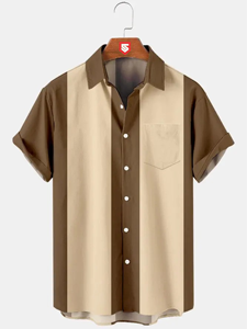 Camiseta de Verano con Bolsillo, Manga Corta, Estampada, Informal, Talla Grande, Moda, Camiseta al por Mayor para Hombre - Product Image 5