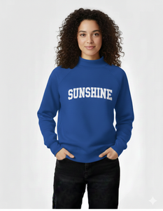 Sweat-shirt en polaire brodé pour femme, col montant oversize, qualité supérieure, coupe décontractée, idéal pour l'hiver, personnalisable avec votre marque - Product Image 2