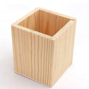 Magnifique porte-stylo en bois avec finition lisse pour la décoration du bureau et de la table d'étude - Product Image 3