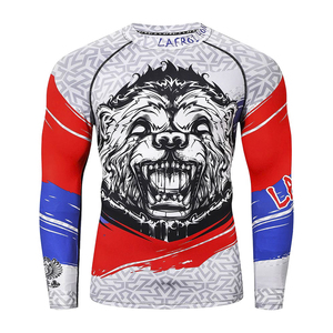 Premium Quality Rash Guard Athletic <b>Compression</b> <b>Shirt</b> <b>Custom</b> Logo Activewear Manufacturer Bulk Supply - Product Image 4