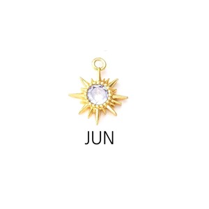 Handmade Sunburst Moonstone Pendant June Birthstone <b>Charm</b> Gold Plated Crystal Gemstone Necklace Pendant for Jewelry Making Women - Product Image 1