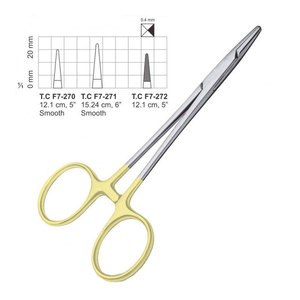 Portaagujas Finochietto TC de 5.25 Pulgadas, Instrumento Quirúrgico Manual de Acero Inoxidable de Alta Calidad para Cirugía General, Garantía de 3 Años - Product Image 4