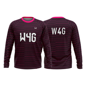 Men's Recycled Polyester Sublimated Crew Neck Full Sleeve Yoga Workout Shirt Eco Friendly Gym Leisure <b>Top</b> OEM Factory - Product Image 4