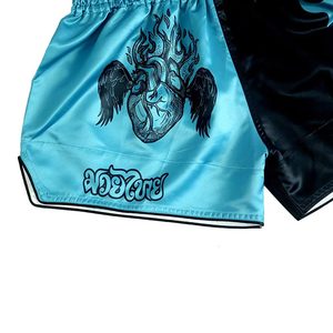 Satin Plain Fluory Boxing MMA Shorts Spandex/Polyester Quick Dry High Quality Martial Arts Wear for Muay Thai Fight <b>Dropshipping</b> - Product Image 3