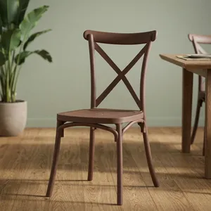 Chaise de salle à manger en bois moderne, design minimaliste, structure stable pour l'ameublement de la maison - Product Image 2