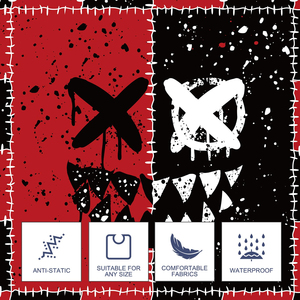 ผ้าคลุมตัดผมมืออาชีพ ปรับขนาดได้ด้วยกระดุม ผ้าคลุมพิมพ์ลายสำหรับร้านทำผม ผ้าคลุมช่างตัดผม กันน้ำ ผ้าคลุมสำหรับร้านทำผม - Product Image 3