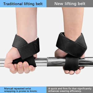 Sangle de poignet en néoprène élastique légère pour haltérophilie, powerlifting, gym, cross-training, antidérapante et réglable - Product Image 4