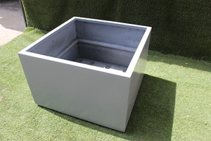 Solid Wholesale White Fiberglass Hand Carved Classic Durable Smooth Shiny Finish Floor Indoor/Outdoor Rectangular <b>Planter</b> Unique - Product Image 3