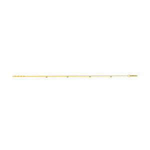 Bracelet à breloques triangulaires en or rose 18 carats pour femmes |   Bracelet chaîne géométrique minimaliste |   Bijoux élégants pour tous les jours |   Cadeau - Product Image 3