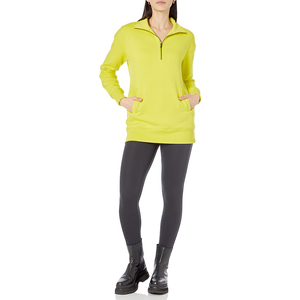 High Quality Fitness Clothing Manufacturer <b>Half</b> Zipper <b>Women's</b> <b>Sweatshirt</b> Casual Breathable High Quality Fabric <b>Sweatshirt</b> - Product Image 4
