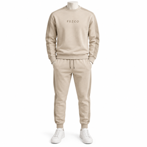 2026 New Arrival Full Sleeve Embroidery Logo Men <b>Sweat</b> Suit Best Design Fleece Fabric Men Tracksuit <b>Set</b> - Product Image 4