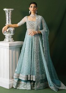 Robe de mariée moderne ON448 à manches longues, col en V, longueur ras du sol, en organza, dos en dentelle, avec ceinture, grandes tailles pour femmes - Product Image 3