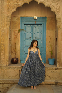 Printed Maxi Women Girls Dress Pure Cotton Indian Block Print Casual Dress Summer Evening Party Dress Wholesale <b>Long</b> Maxi Bulk - Product Image 3