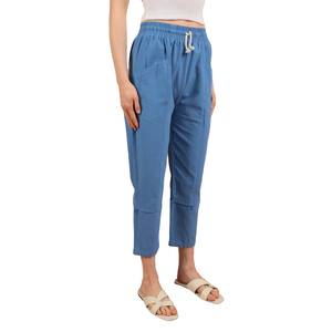 Trendy <b>Woman</b> Casual <b>Fleece</b> Cargo Sweatpants Winter Fitness <b>Jogger</b> Pants Drawstring Elastic Waist Cuffed Ankle Multiple Pocket - Product Image 3