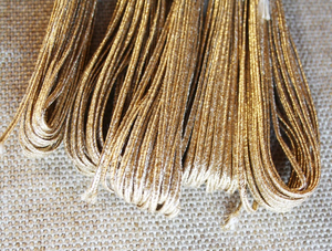 Metallic Soutache Gold <b>Cord</b> 2mm Jewelry Make <b>Cord</b> Golden Shiny <b>Braid</b> Gimp for Beading Quilting Sewing Gift Wrap Ribbon - Product Image 5