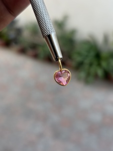Pendentif Topaze Rose en Argent Sterling 925 Plaqué Or Fait Main, Bijou Pierre de Naissance, Cadeau de Décembre pour Tous - Product Image 3