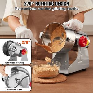 Broyeur alimentaire électrique commercial 750g 2000W, pulvérisateur d'épices haute vitesse, machine à poudre en acier inoxydable à vitesse rapide - Product Image 6