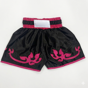 Wholesale Premium Satin Kickboxing <b>Trunks</b> And Muay Thai Training Shorts <b>For</b> Professional Gym Wear Custom Satin Fabric Thai Short - Product Image 1