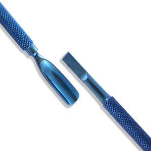 Empujador de cutículas, herramienta profesional para el cuidado de las uñas, herramienta de manicura de doble punta de acero inoxidable para técnicos de uñas de salón - Product Image 3