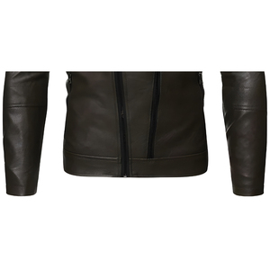 Premium Quality Leather Winter <b>Jacket</b> for Men with Front Logo Reversible & Heated Waterproof & Windproof Wool <b>Lined</b> - Product Image 5