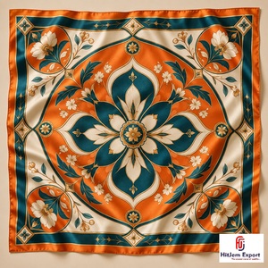 High Quality Custom Square Scarf Lightweight Fashion <b>Accessories</b> OEM ODM Manufacturer Cyprus Custom Fabric Products Bulk Supply - Product Image 2