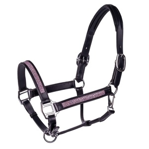 Harnais de cheval anglais sur mesure en cuir teint à la fûtée avec têtière réglable, rembourrage en cuir souple et quincaillerie en laiton - Product Image 2