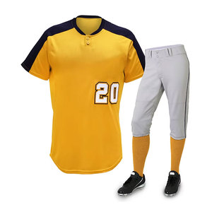 Your Own Design Baseball Softball Uniforms 100 % Polyester Baseball Uniforms Set Youth <b>Men's</b> Custom Baseball Uniform - Product Image 1