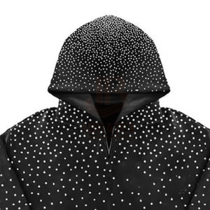 Chándal Personalizado con Capucha, Informal, Ligero, Transpirable, con Logotipo Personalizado, con Pedrería, de Invierno, Color Sólido, Calidad Premium - Product Image 5