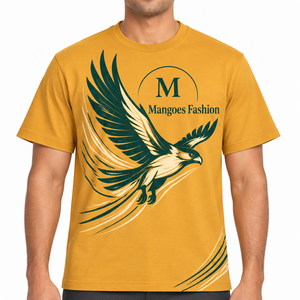 T-shirt personnalisé pour homme de grande taille, en coton peigné 100% de haute qualité, poids lourd 180 g/m², écologique, respirant - Product Image 5