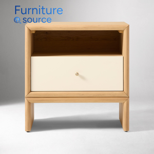 Chevet de chambre à coucher en bois écologique de source vietnamienne avec 2 tiroirs et fonction de rangement, design moderne pour la maison, l'hôtel, la villa - Product Image 2